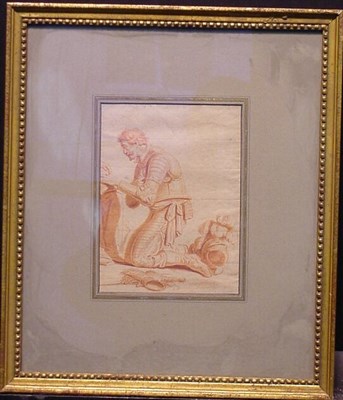 Lot 41 - French School 18th/19th Century KNIGHT PAYING...