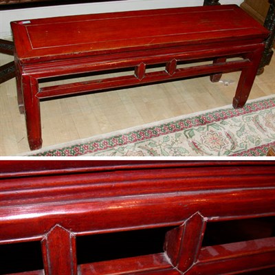 Lot 331 - Chinese Hardwood Low Table