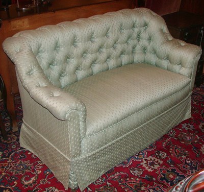 Lot 457 - Victorian Tufted Upholstered Settee