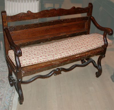 Lot 467 - Rococo Revival Walnut Bench