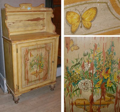 Lot 415 - Victorian Cottage Painted Side Cabinet
