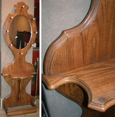 Lot 431 - Victorian Style Oak Hall Tree
