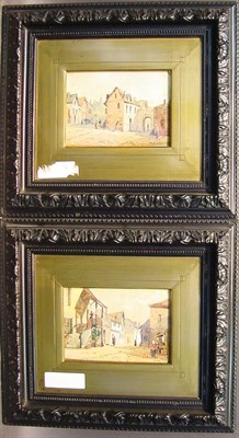 Lot 21 - Continental School 19th Century VILLAGE SCENES:...
