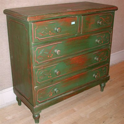 Lot 506 - Victorian Style Painted Chest of Drawers