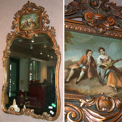 Lot 501 - Victorian Style Gilt Decorated Trumeau