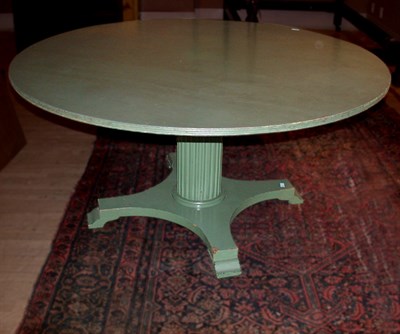 Lot 245 - Neoclassical Style Painted Circular Dining Table