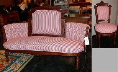 Lot 214 - Eastlake Victorian Burl-Wood and Mahogany...
