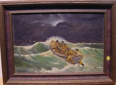 Lot 19 - F.H. American, 20th century SHIP IN DISTRESS,...