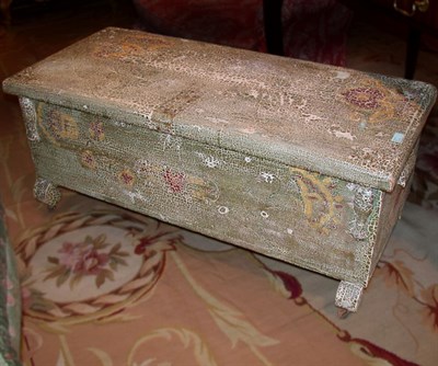 Lot 260 - Victorian Style Painted Blanket Chest