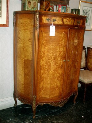 Lot 147 - Louis XV Style Marquetry Inlaid Maple...