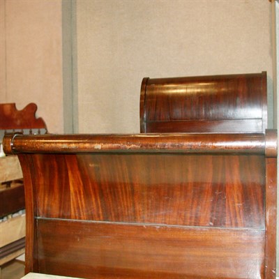 Lot 352 - Empire Style Mahogany Bed