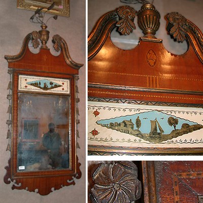 Lot 632 - Federal Style Mahogany Mirror
