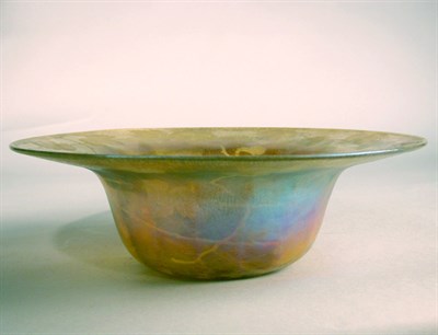 Lot 231 - Tiffany Favrile Glass Bowl Of flaring form, in...