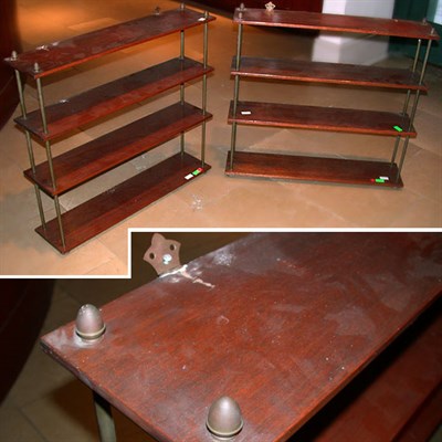 Lot 333 - Pair of Georgian Style Mahogany and Brass...