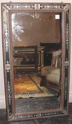 Lot 131 - Applied Ornament and Glass Inlaid Wood Frame...