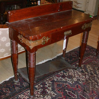 Lot 401 - Arts and Crafts Brass Bound Oak Server...