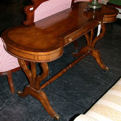 Lot 217 - Regency Style Walnut Sofa Table