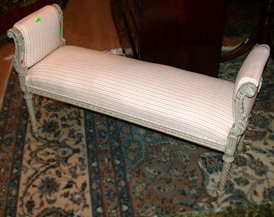 Lot 678 - Louis XVI Style Painted and Upholstered Bench