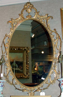 Lot 323 - George III Style Gilt Carved Wood Mirror
