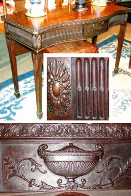 Lot 270 - Regency Style Mahogany Serpentine-Front Console