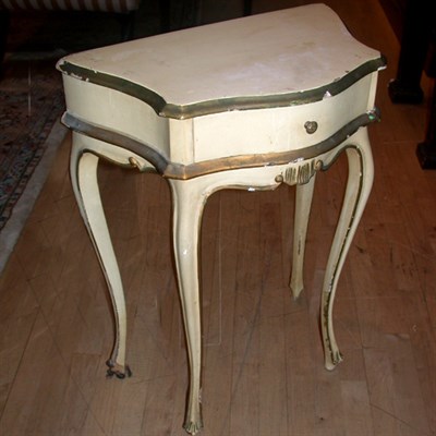 Lot 155 - Rococo Style Painted Side Table