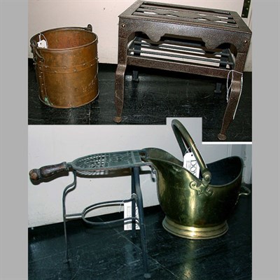 Lot 157 - Group of Fireplace Articles Comprising two...