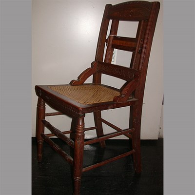 Lot 164 - Two Victorian Mahogany and Walnut Side Chairs