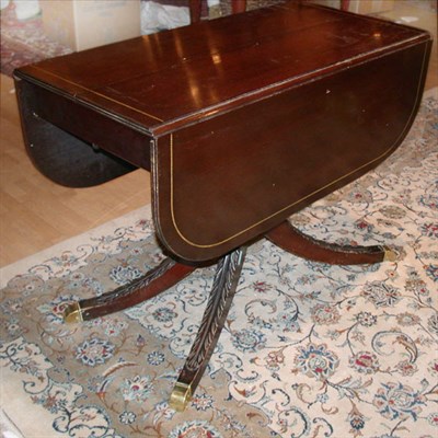 Lot 168 - Regency Style Mahogany Drop-Leaf Table