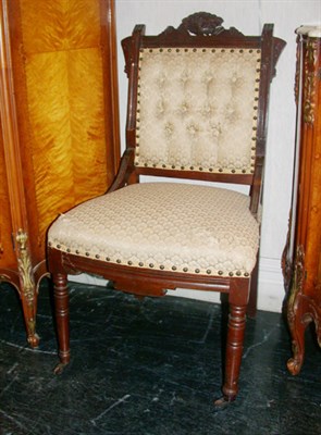 Lot 175 - Set of Three Eastlake Victorian Upholstered...