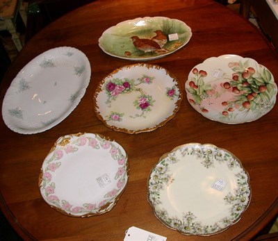 Lot 176 - Group of Six Continental Porcelain Platters...