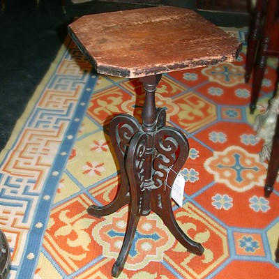 Lot 193 - Victorian Oak and Walnut Side Table
