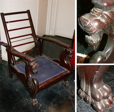 Lot 205 - Renaissance Revival Mahogany Easy Chair
