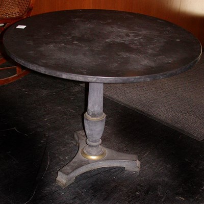 Lot 232 - Neoclassical Style Marble Top Cast Metal...