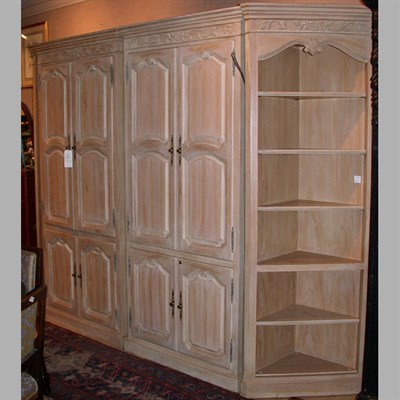 Lot 235 - Neoclassical Style Bleached Wood Four-Piece...