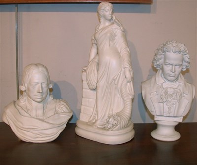 Lot 301 - Miscellaneous Group of Bisque Figures and a...