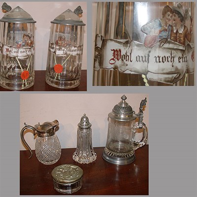 Lot 305 - Miscellaneous Group of Silver, Silver Plated...