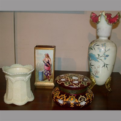 Lot 310 - Pair of Continental Porcelain Vases Together...