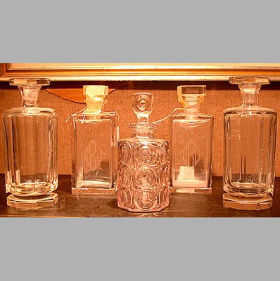 Lot 368 - Miscellaneous Group of Seven Colorless Glass...