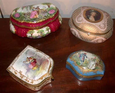 Lot 314 - Group of Five Continental Gilt Decorated...