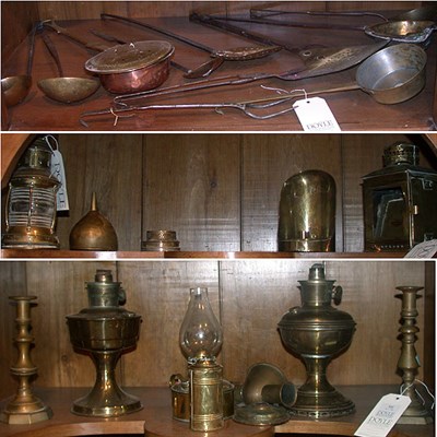 Lot 332 - Miscellaneous Group of Brass Articles...