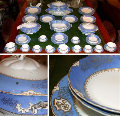 Lot 347 - Continental Gilt Decorated Porcelain Partial...