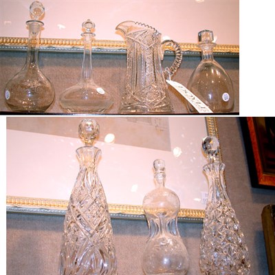 Lot 349 - Miscellaneous Group of Seven Colorless Glass...