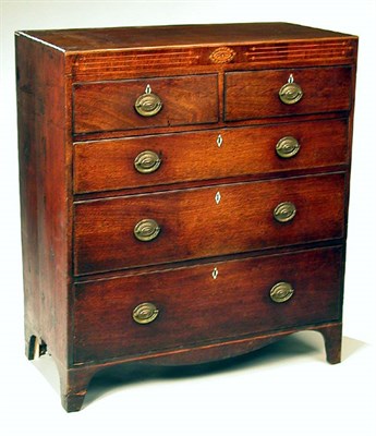 Lot 259 - Federal Inlaid Mahogany and Pine Chest of...