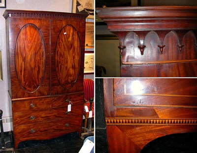 Lot 179 - George III Mahogany Linen Press