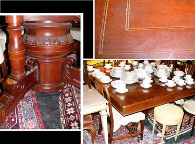 Lot 150 - Victorian Marquetry Inlaid Mahogany Dining...