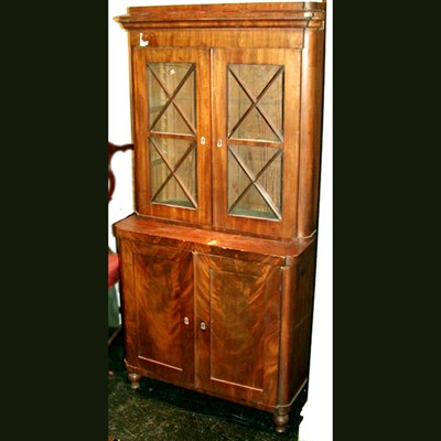 Lot 268 - Victorian Mahogany Bookcase Cabinet