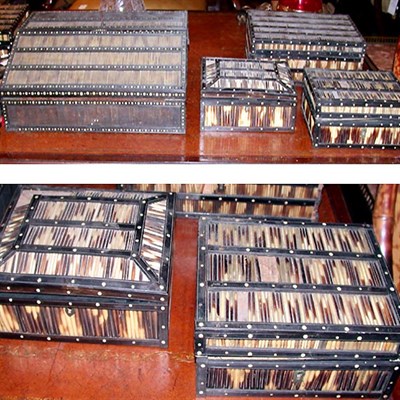 Lot 546 - Anglo-Indian Lap Desk Together with Seven...