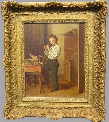 Lot 23 - John Henry Dolph 1835-1903 THE MUSIC LESSON...