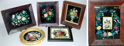 Lot 224 - Miscellaneous Group of Six Eglomise and Foil...