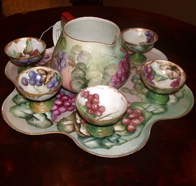 Lot 530 - Limoges Gilt and Floral Decorated Porcelain...
